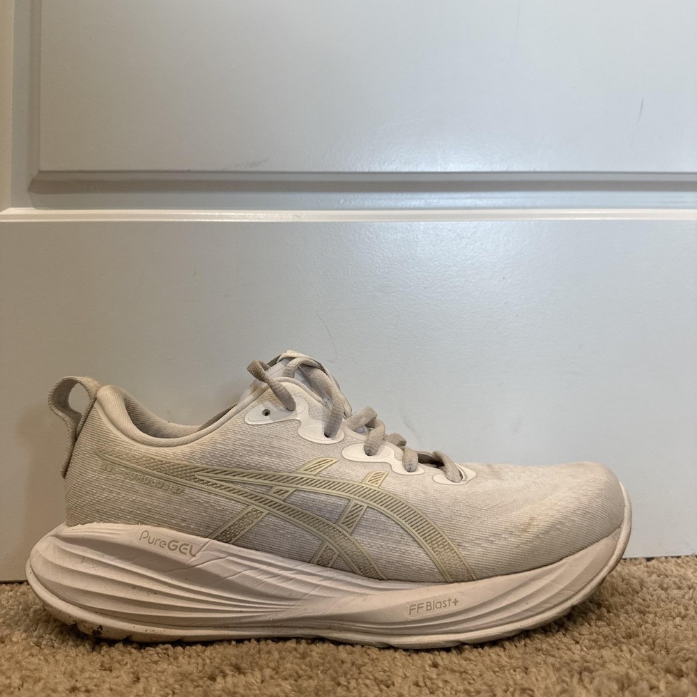 Asics GEL-Cumulus 27 Running Shoes Womens Sz 9.5 White Sneakers 1012B772